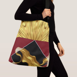 Bolsa Ajustável Arte Portátil de Luxo: Gilded Zenith Opulent Swirl