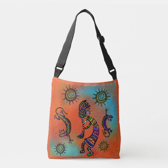 BOLSA AJUSTÁVEL ARTE SUDOESTE KOKOPELLI     (Frente)