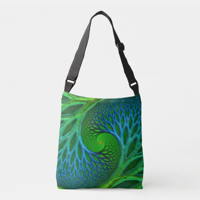 Bolsa Ajustável Árvore Da Espiral Fractal Da Vida (Frente)