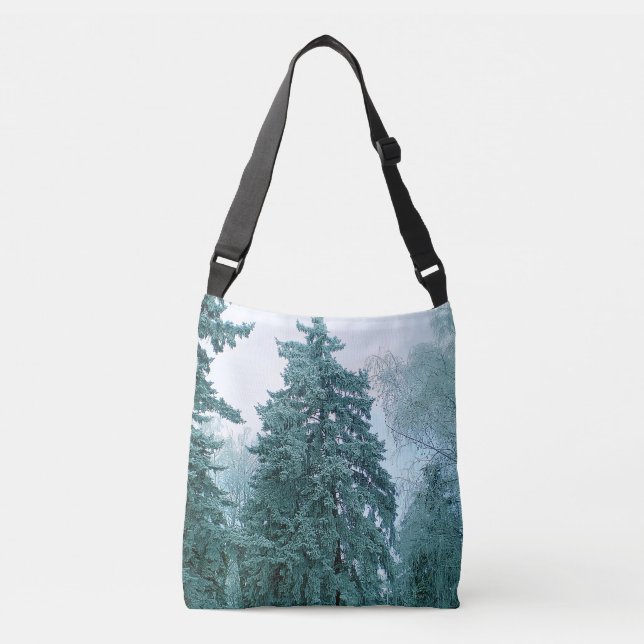 Bolsa Ajustável Árvore de abeto de inverno com neve (Frente)