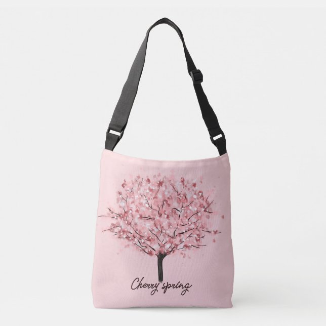 Bolsa Ajustável Árvore do Flor de Cereja (Frente)