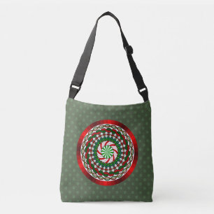 Bolsa Ajustável As Cores do Saco Tudo-Sobre-Impressão de Natal