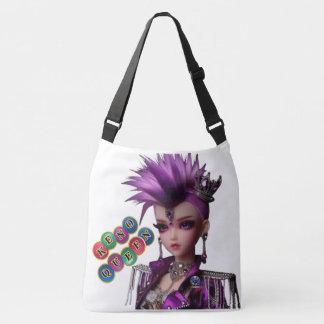 Bolsa Ajustável As mulheres Keno Queen bonecas com o roxo Mohawk b