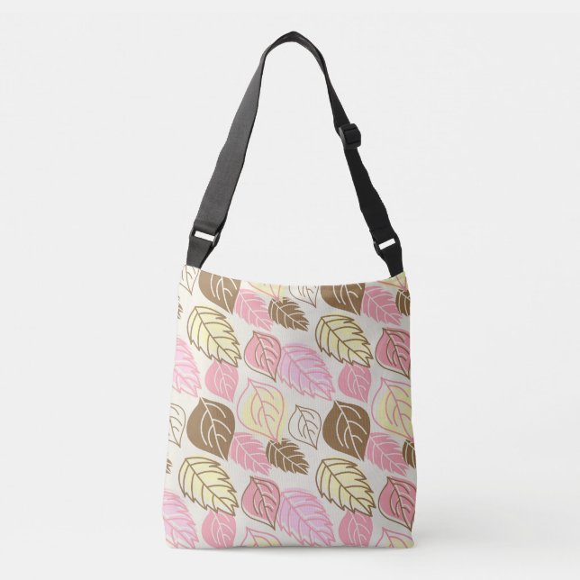 Bolsa Ajustável Autumn Splendor: Leaf Seamless Pattern (Frente)