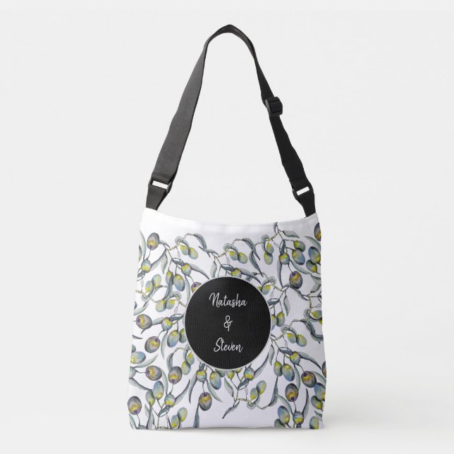 Bolsa Ajustável Azeitonas mágicas pintadas à mão (Frente)