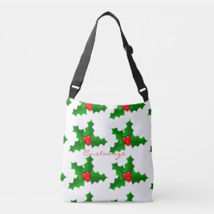 Bolsa Ajustável Azevinho verde e vermelho Thunder_Cove do Natal