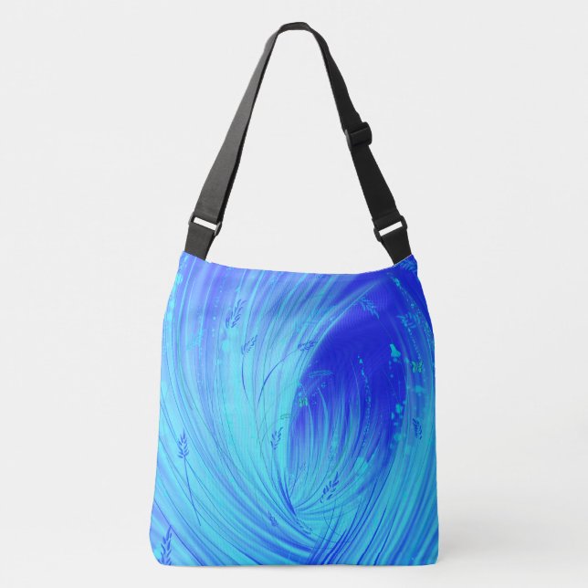 Bolsa Ajustável Azul abstrato Encantado para Jardim (Frente)