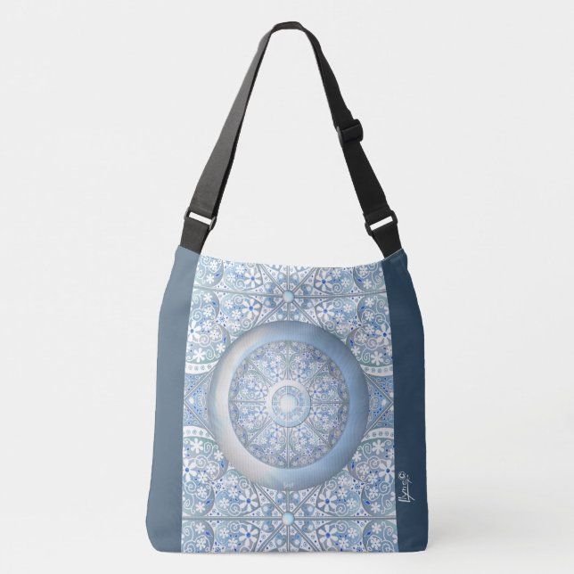 Bolsa Ajustável Azul-claro-de-coleira (Frente)