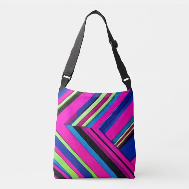 Bolsa Ajustável Azul elétrico e rosa (Frente)