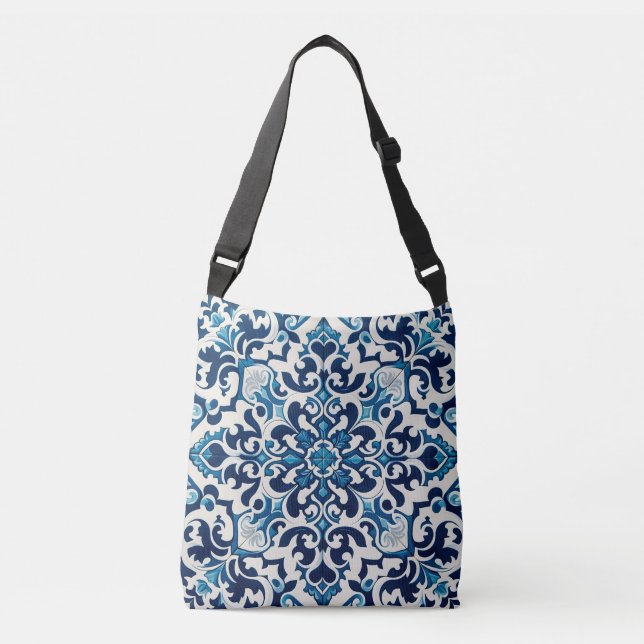 Bolsa Ajustável Azulejo azul português (Frente)