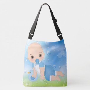 Bolsa Ajustável Baby Bag - All-Over-Impressão Cross Body Bag, Mé