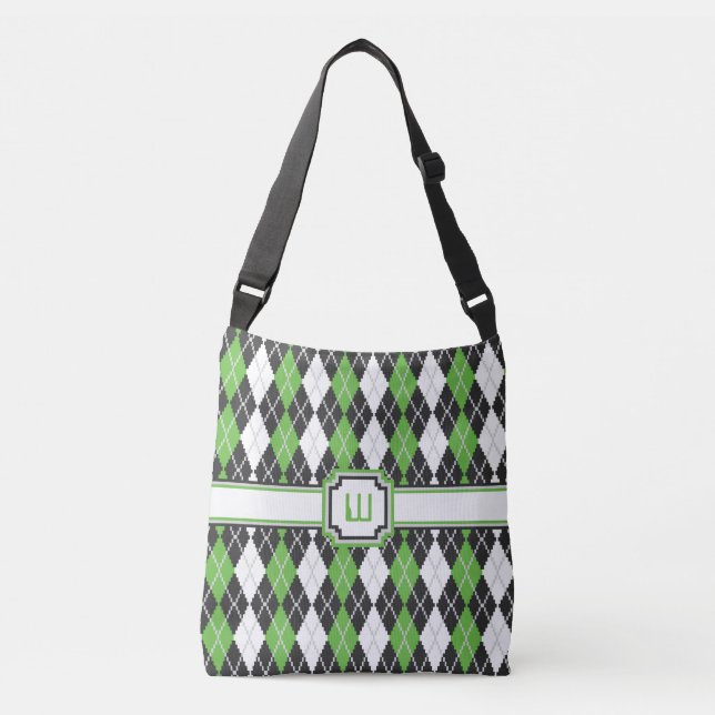 Bolsa Ajustável Bag All-Over-Impressão do Argyle Retro (Frente)
