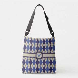 Bolsa Ajustável Bag All-Over-Impressão do Blueberry Scone Argyle