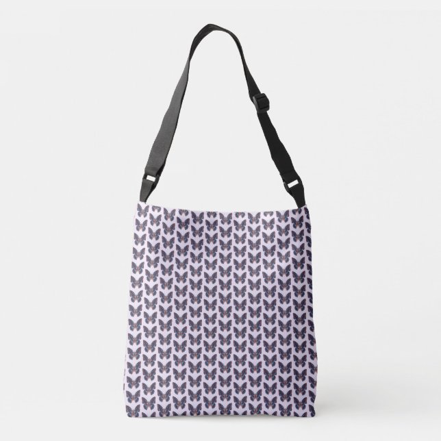 Bolsa Ajustável Bag Crossbody da moto da borboleta (Verso)