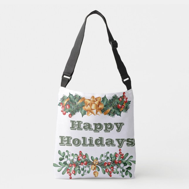 Bolsa Ajustável Bag Crossbody de Feriados Felizes (Happy Holidays Crossbody Bag!)