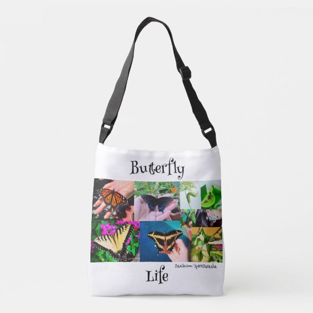 Bolsa Ajustável Bag de corpo cruzado da borboleta (Verso)