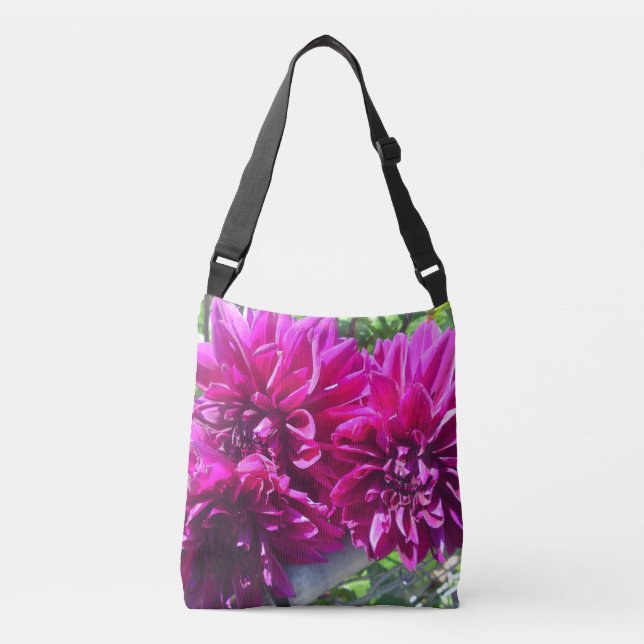 Bolsa Ajustável Bag Flor Roxo Dahlia (Frente)