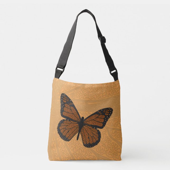 Bolsa Ajustável Bag Monarch All-Over-Impressão Doodled (Frente)
