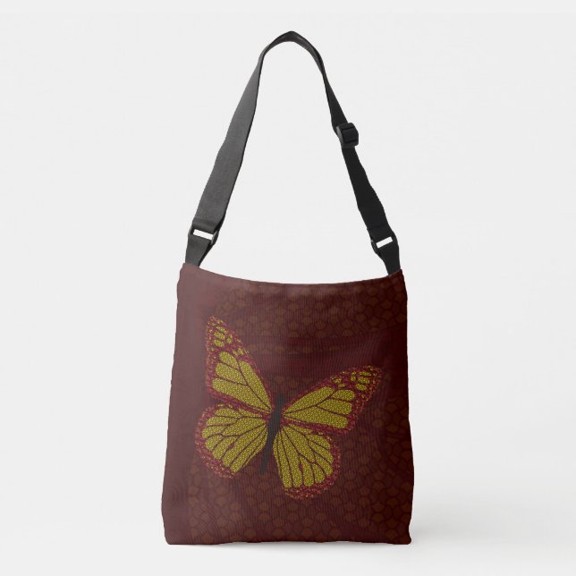 Bolsa Ajustável Bag Monarch Chinês All-Over-Impressão (Frente)