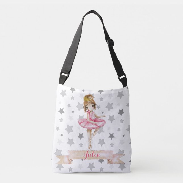 Bolsa Ajustável Ballerina Personalizada e Adorável - Balé Bag (Frente)
