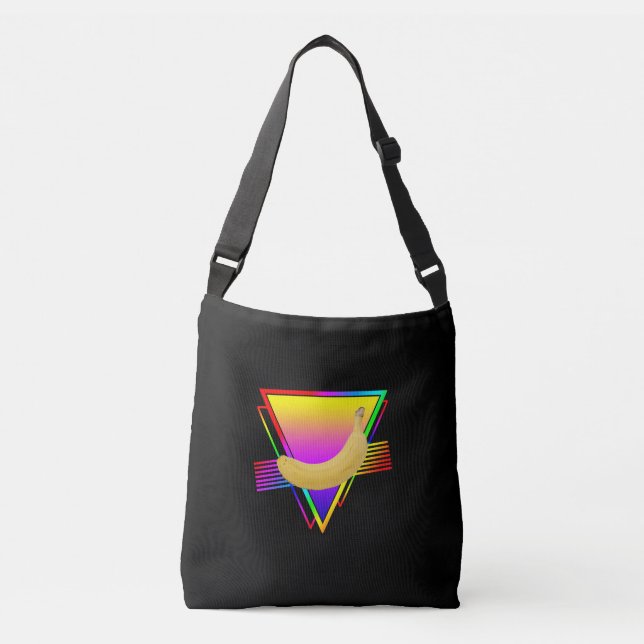 Bolsa Ajustável Banana Fruta Retro (Frente)