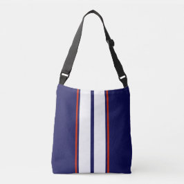 Bolsa Ajustável Bandas de corridas vermelho, branco e azul