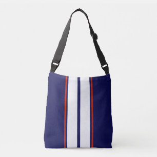 Bolsa Ajustável Bandas de corridas vermelho, branco e azul