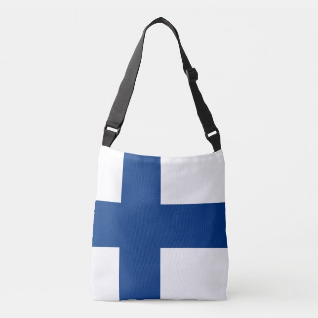 Bolsa Ajustável Bandeira da Finlândia (Frente)