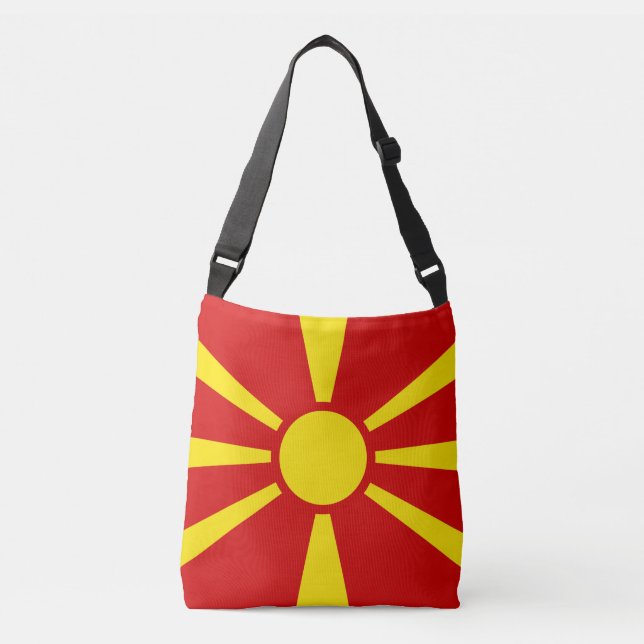 Bolsa Ajustável Bandeira da Macedônia do Norte (Frente)