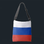 Bolsa Ajustável Bandeira da Rússia<br><div class="desc">Rússia Flag Crossbody Bag</div>