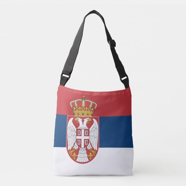 Bolsa Ajustável Bandeira da Sérvia (Frente)