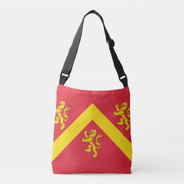 Bolsa Ajustável Bandeira de Anglesey Crossbody (Frente)