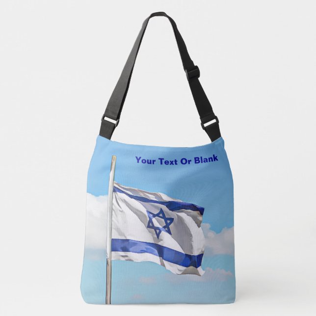 Bolsa Ajustável Bandeira De Israel (Frente)