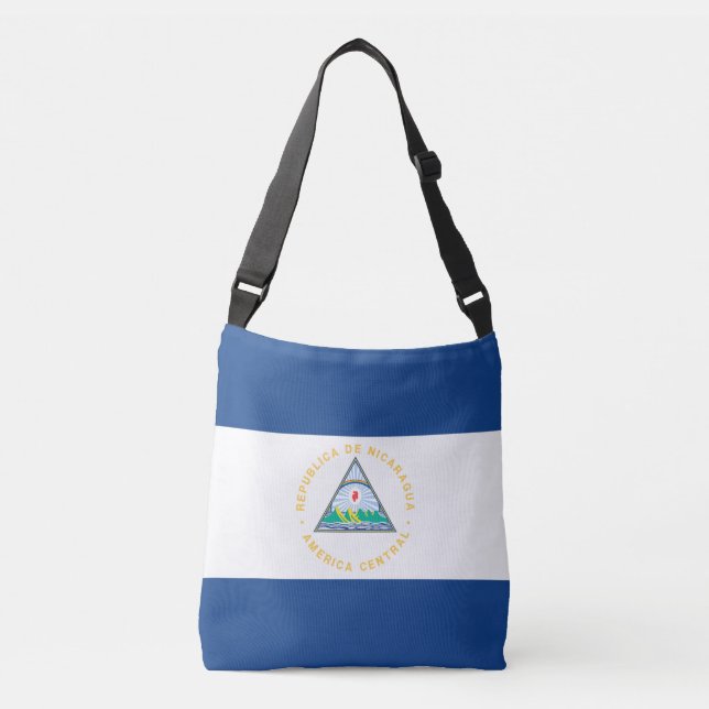 Bolsa Ajustável Bandeira de Nicarágua (Frente)
