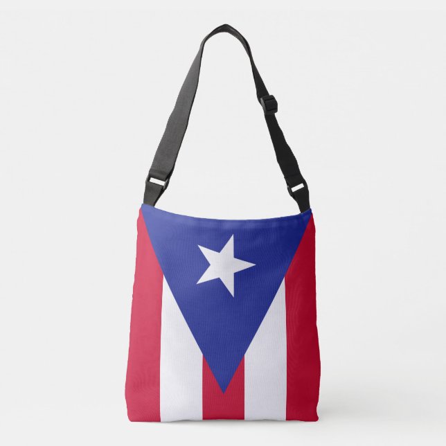 Bolsa Ajustável Bandeira de Porto Rico (Frente)