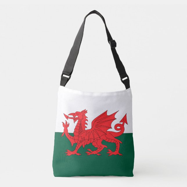 Bolsa Ajustável Bandeira de Wales (Frente)