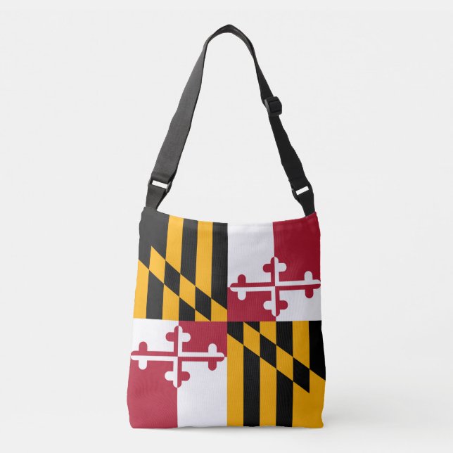 Bolsa Ajustável Bandeira do Estado de Maryland Festivo (Frente)