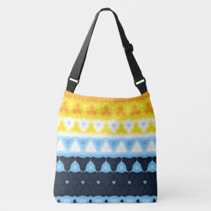 Bolsa Ajustável Bandeira do Orgulho Boho Groovy Geométrico Abstrat