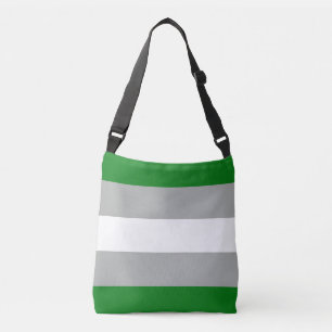 Bolsa Ajustável Bandeira do Orgulho Cinza-romântico