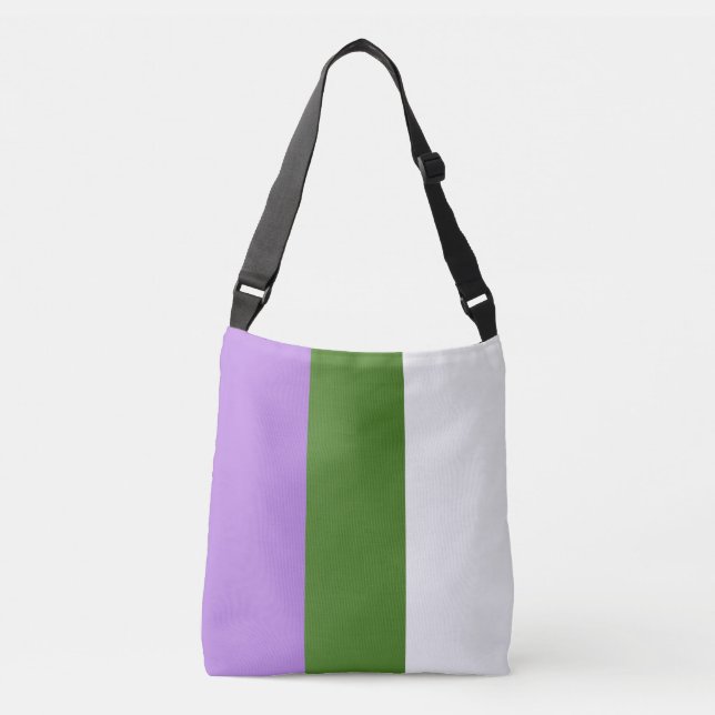 Bolsa Ajustável Bandeira do orgulho de Genderqueer (Frente)