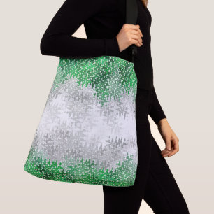 Bolsa Ajustável Bandeira do Orgulho Grayromântico abstrato