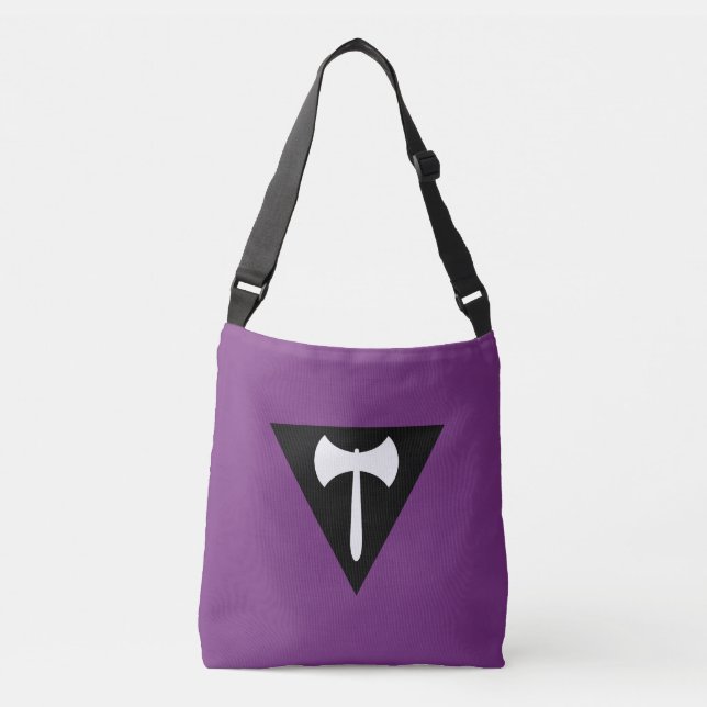 Bolsa Ajustável Bandeira do Orgulho Lésbico Labrys (Frente)