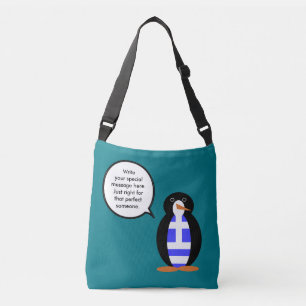 Bolsa Ajustável Bandeira Grega Ms Penguin Personalizada Falante
