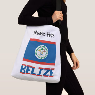 Bolsa Ajustável Bandeira Personalizada de Belize