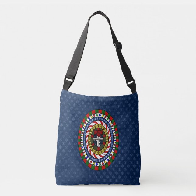 Bolsa Ajustável Bandeja All-Over-Impressão de Natal divertida (Frente)
