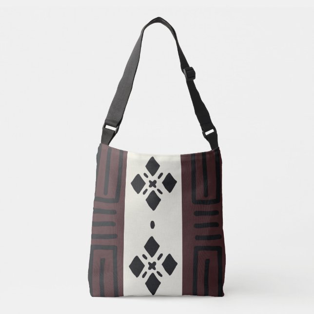 Bolsa Ajustável Bandeja de Design de roupa de barro africano impre (Frente)