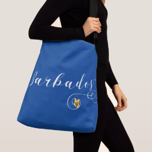 Bolsa Ajustável Barbados Heart Flag, Barbadiano