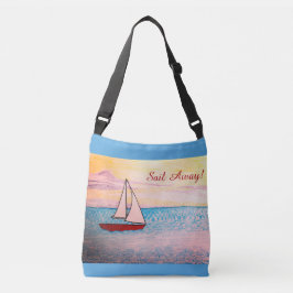 Bolsa Ajustável Barco à vela vermelho zarpe!