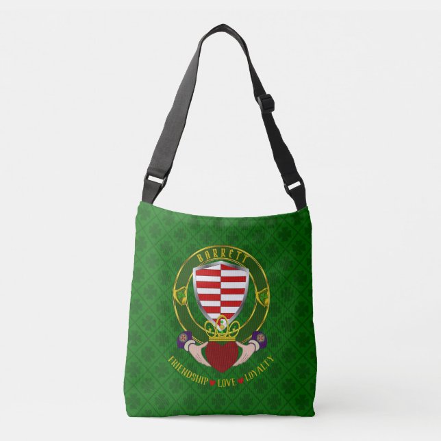 Bolsa Ajustável Barrett Irish Shield & Claddagh (Frente)