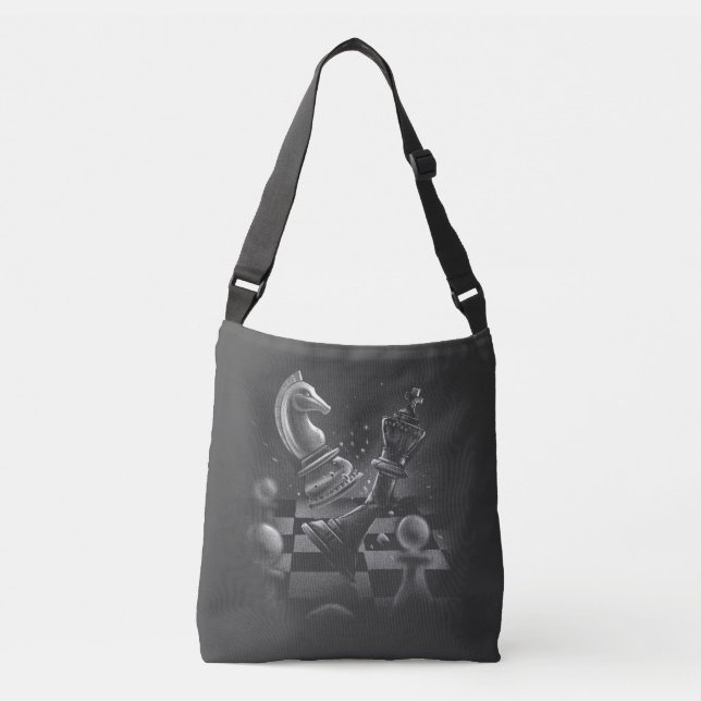 Bolsa Ajustável Batalha Dramática de Xadrez Cavalo vs Rei Artur (Frente)